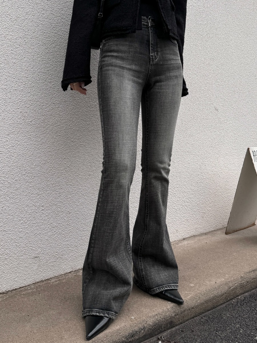 Onyx Bootscut Denim Pants (dark grey)