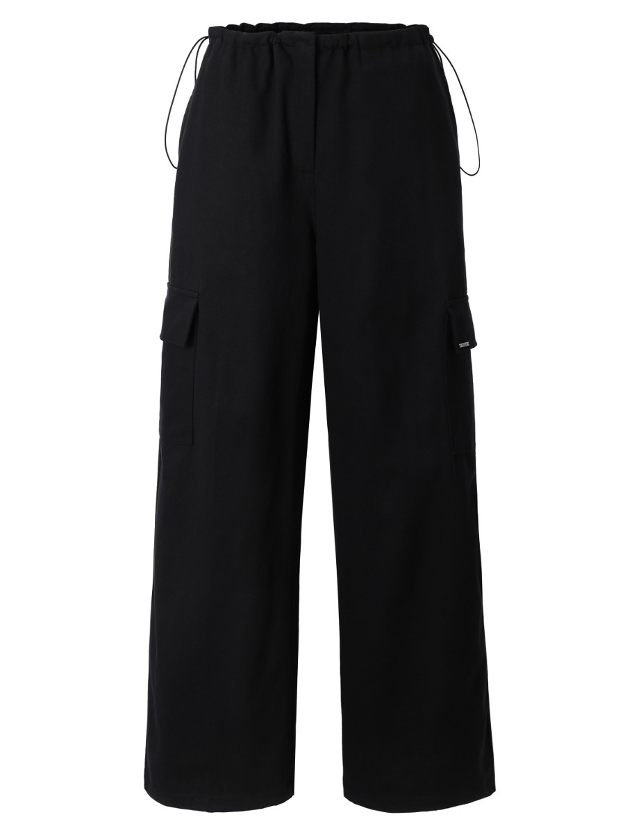 [INEGI] Used String Cargo Pants (black)